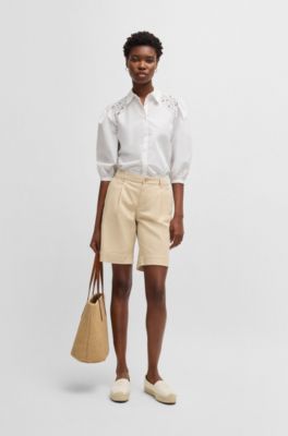 Espadrilles with embroidered Double B monogram, Light Beige