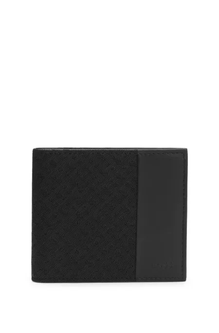 Monogram card holder and wallet gift set