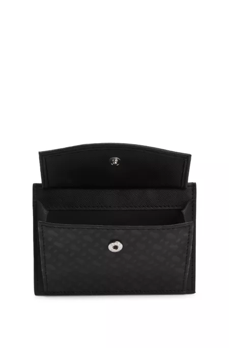 Card holder with monogram pattern