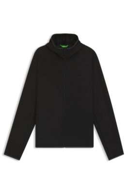 Water-repellent jacket with four-way stretch, Black