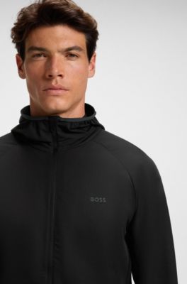 Water-repellent jacket with four-way stretch, Black