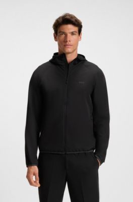 Water-repellent jacket with four-way stretch, Black