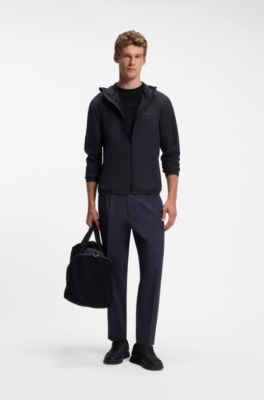 Water-repellent jacket with four-way stretch, Dark Blue