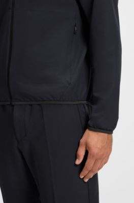 Water-repellent jacket with four-way stretch, Dark Blue