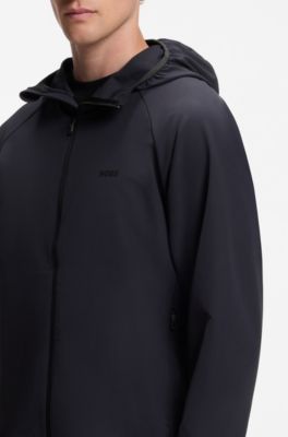 Water-repellent jacket with four-way stretch, Dark Blue