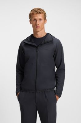 Water-repellent jacket with four-way stretch, Dark Blue