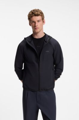 Water-repellent jacket with four-way stretch, Dark Blue