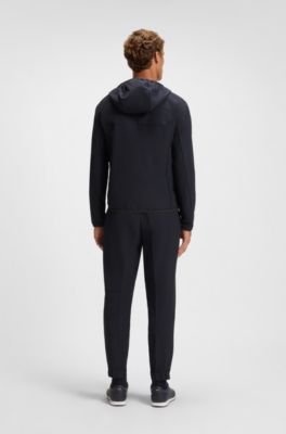 Water-repellent jacket with four-way stretch, Dark Blue
