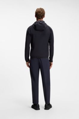 Water-repellent jacket with four-way stretch, Dark Blue