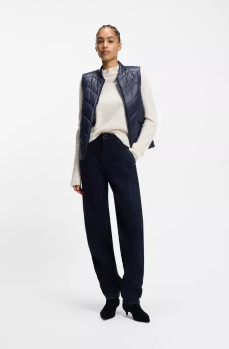 Doudoune sans manches déperlante à matelassage chevrons