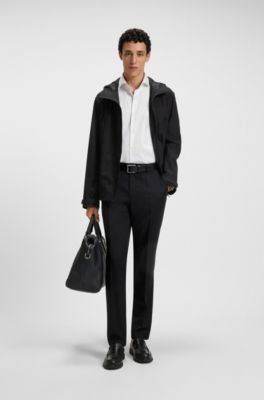 Wasserdichter GORE-TEX&reg; Windbreaker mit innenliegender Rei&szlig;verschlusstasche, Schwarz