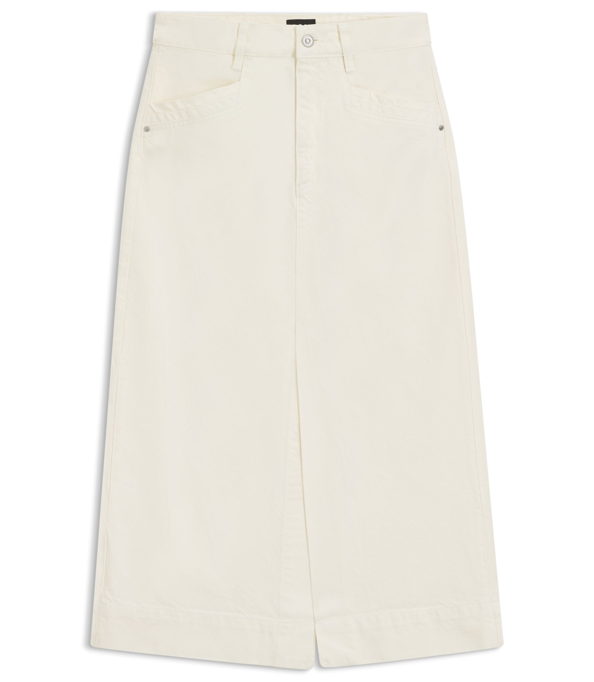 【新品・タグ付き】BOSS ヒューゴボス デニム ミディスカート サイズ24 新品・タグ付き】BOSS ヒューゴボス デニム ミディスカート サイズ24