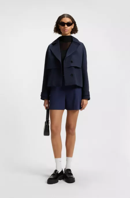 Veste Oversize style trench en coton