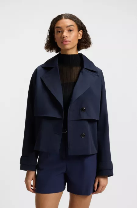 Veste Oversize style trench en coton