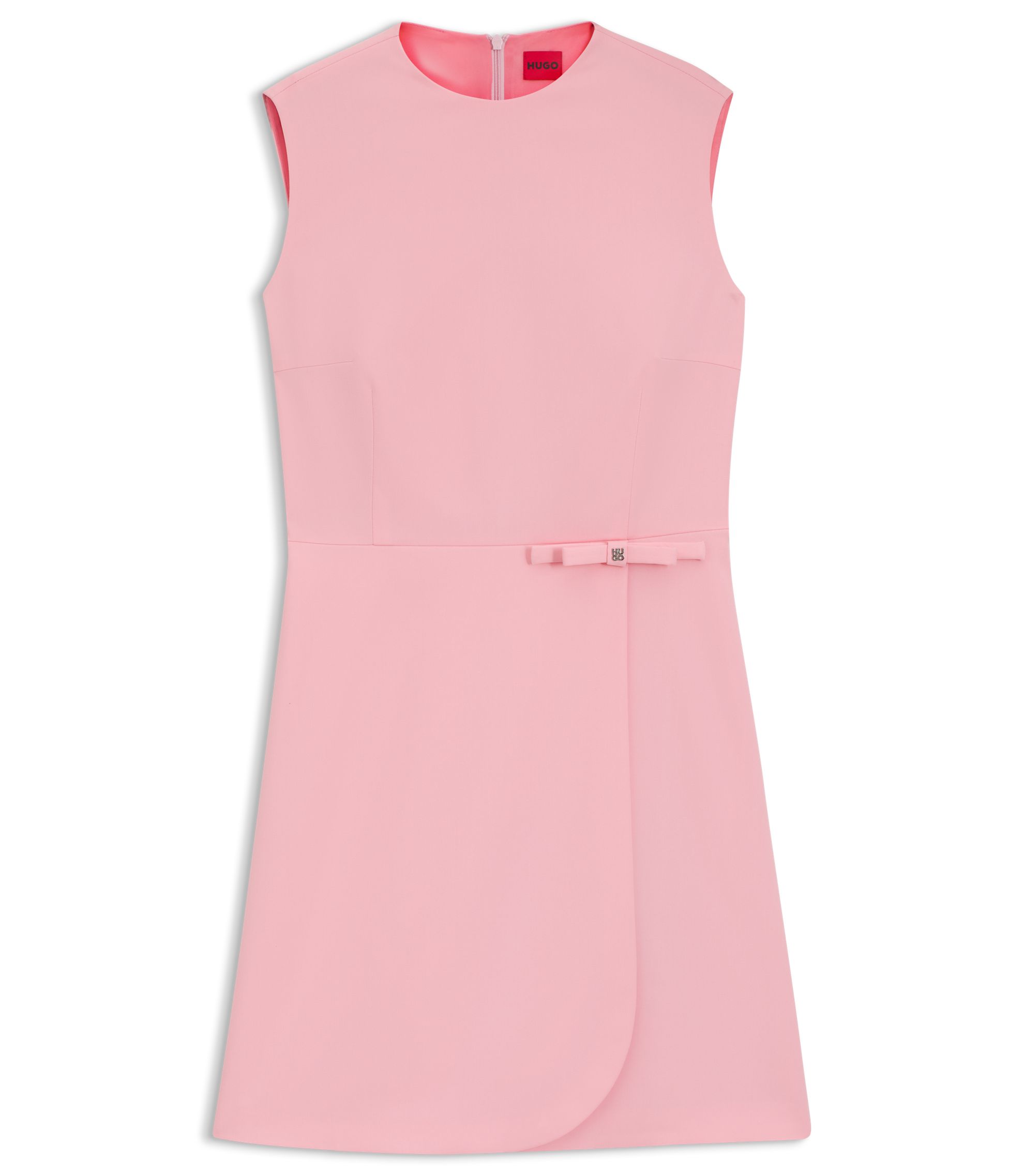 strapless open back dress Hugo Boss Baby 2-In-1 Effect Dress Polo-Style, Light Pink
