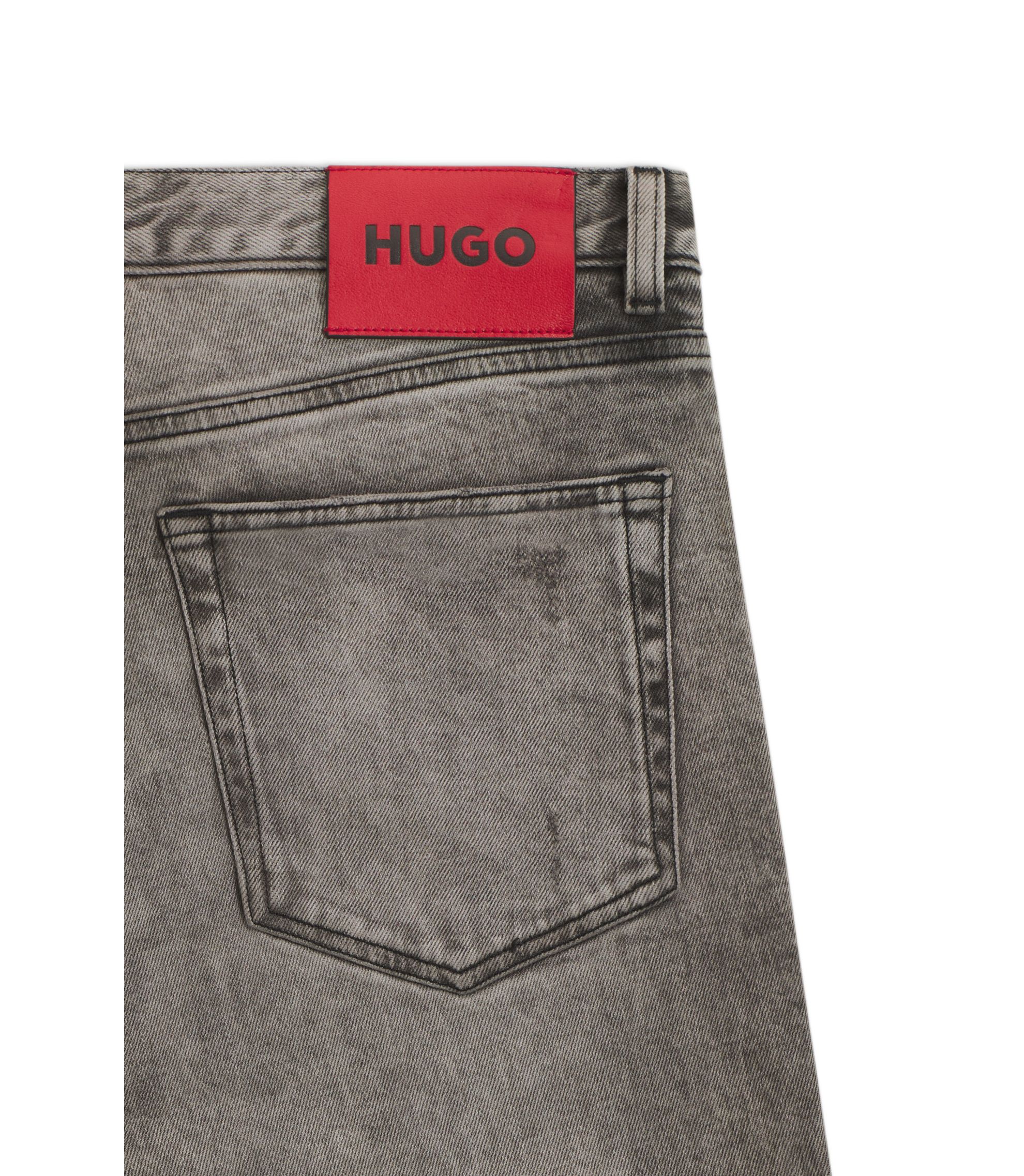 HUGO Extra-slim-fit jeans in grey stretch denim Grey