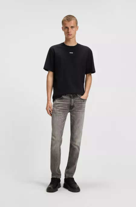 Extra-slim-fit jeans in grey stretch denim