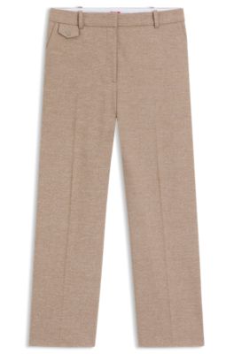 물리네 스트레치 패브릭 릴랙스 핏 팬츠, 베이지