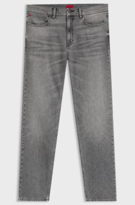 Slim-fit jeans in grey comfort-stretch denim, Grey