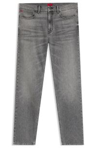 Slim-fit jeans in grey comfort-stretch denim, Grey