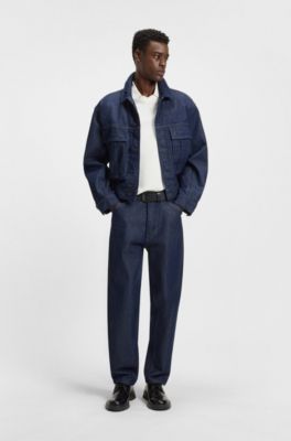 Relaxed-fit polo shirt in mercerised stretch-cotton piqu&eacute;, White