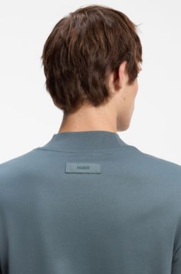Stretch-cotton T-shirt, Grey