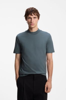Stretch-cotton T-shirt, Grey