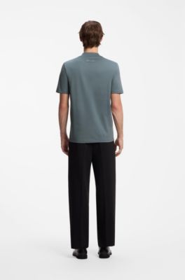 Stretch-cotton T-shirt, Grey