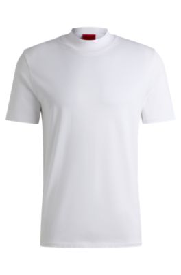 HUGO - スリムフィットTシャツ ストレッチコットン スタンド