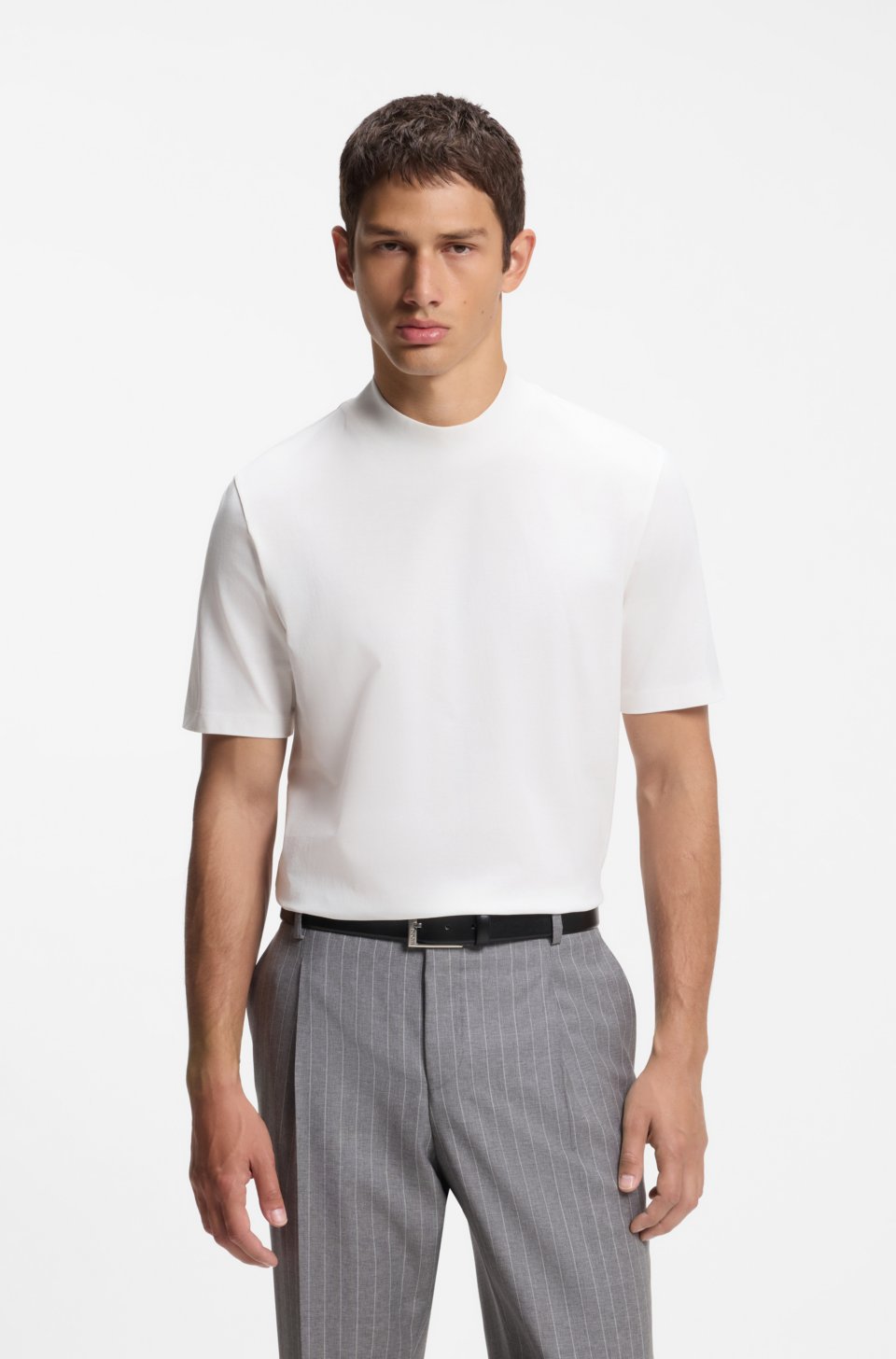Stretch-cotton T-shirt