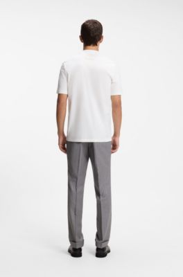 T-Shirt aus Stretch-Baumwolle, Natur