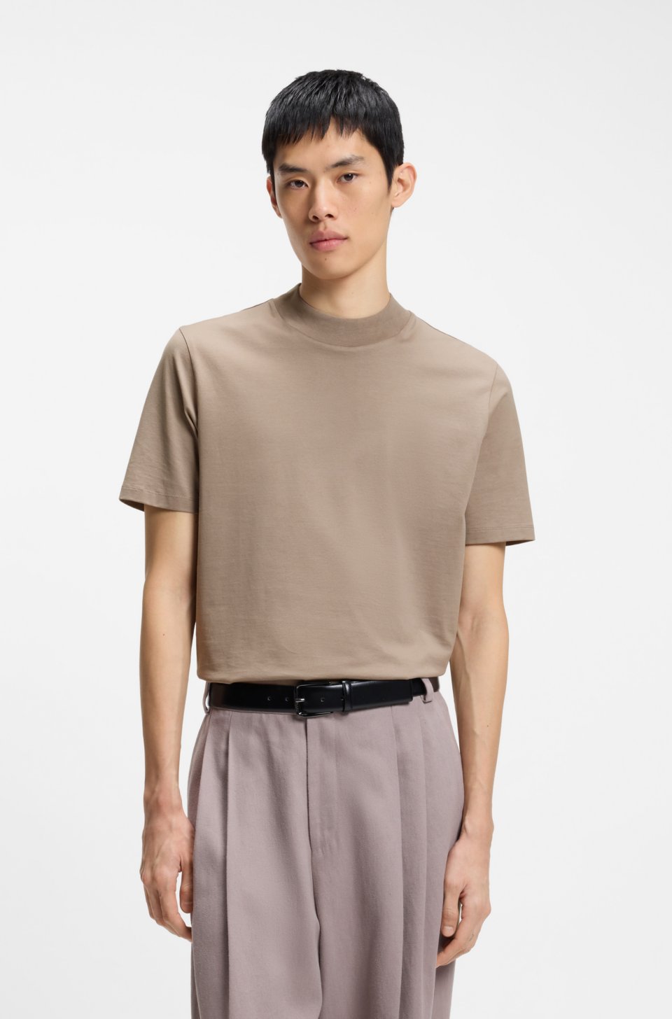 Stretch-cotton T-shirt