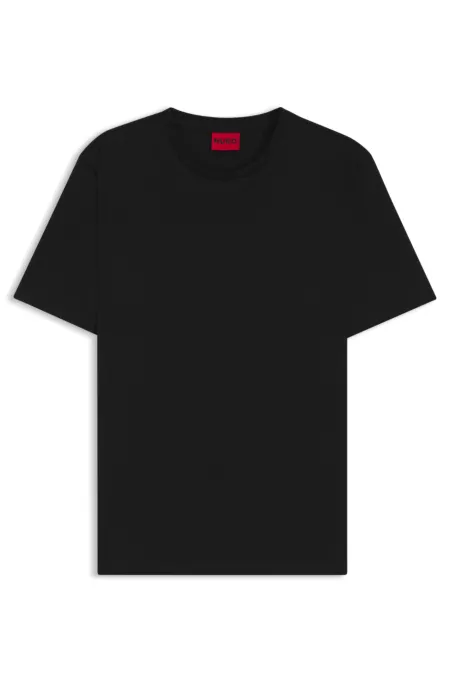 T-shirt slim en coton mercerisé