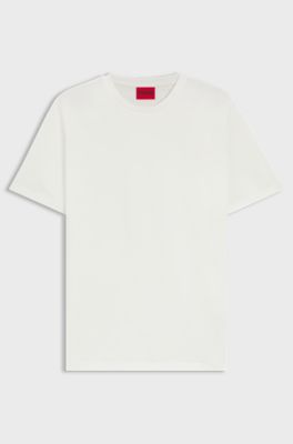 Stretch-cotton T-shirt, Natural