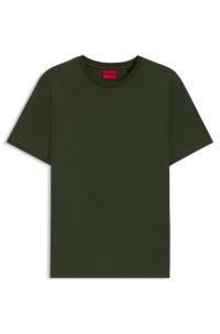 Stretch-cotton T-shirt, Dark Green