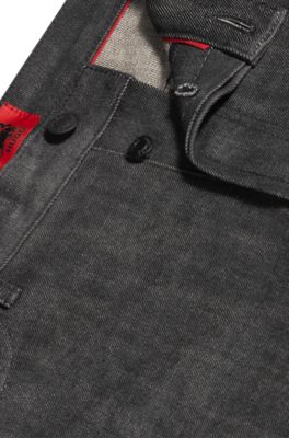 HUGO x RB jeans in grey stretch denim, Dark Grey