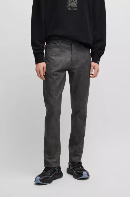 HUGO x RB jeans in grey stretch denim