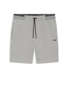 Cotton-blend shorts with stripe details 1