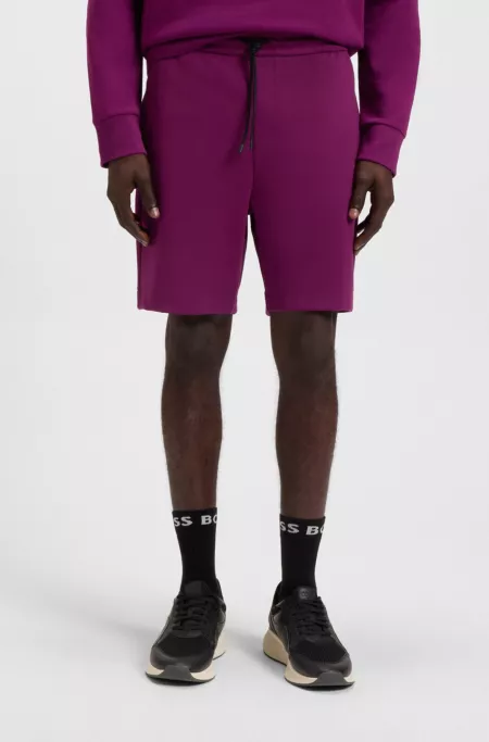 Short en coton mélangé à rayures