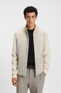 Veste hybride Regular avec monogramme Double B, Naturel