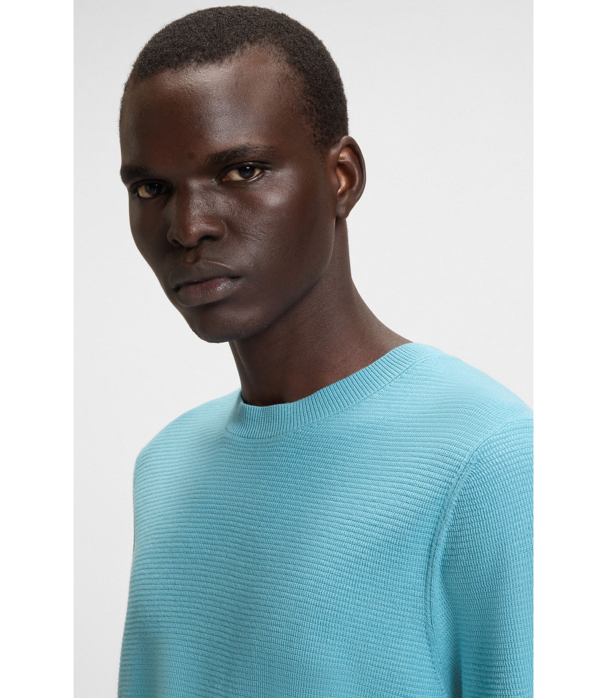 【BOSS】ゴルフコットンニットセーター メンズゴルフウエア｜HUGO BOSS