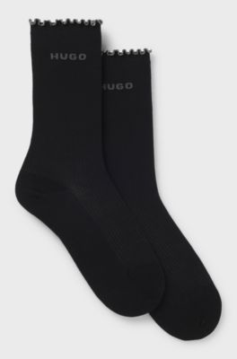 Two-pack regular-length socks, Black
