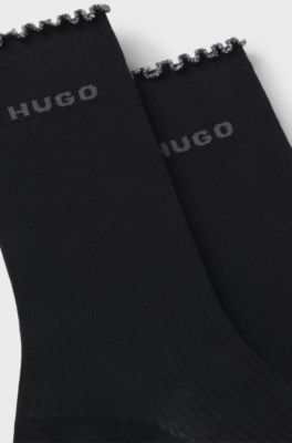 Two-pack regular-length socks, Black