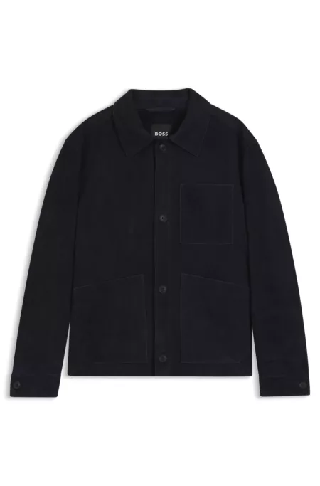 Regular-fit jacket in nappalan suede