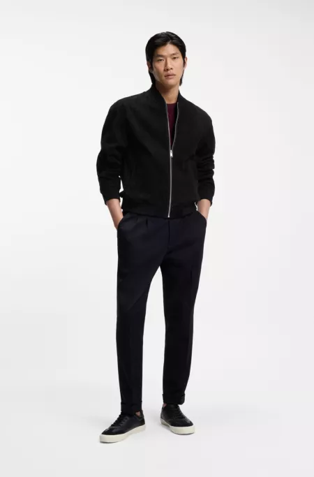 Regular-fit jacket in suede