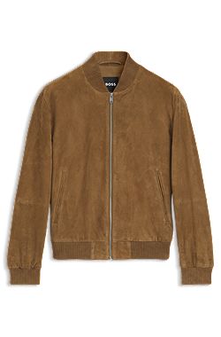 Regular-fit jacket in suede