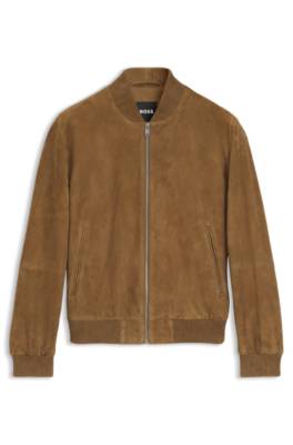 Regular-fit jacket in suede 1
