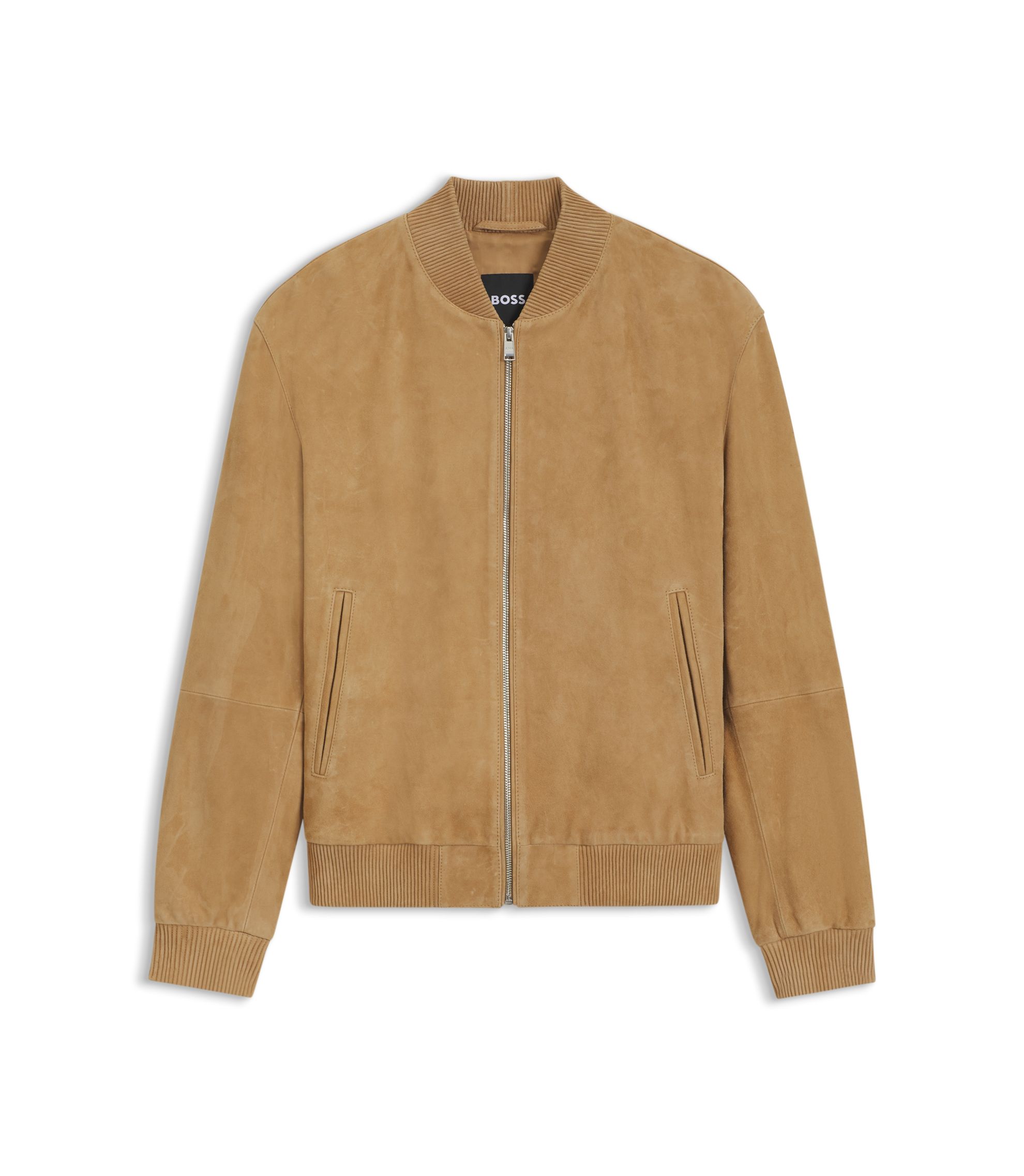 HUGO BOSS TWENTY suède ブルゾン イタリア製 BOSS - Regular-fit jacket in suede - Beige