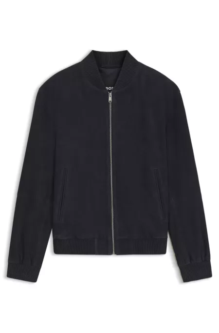 Regular-fit jacket in suede