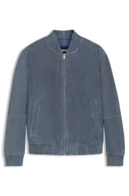 Regular-fit jacket in suede 1